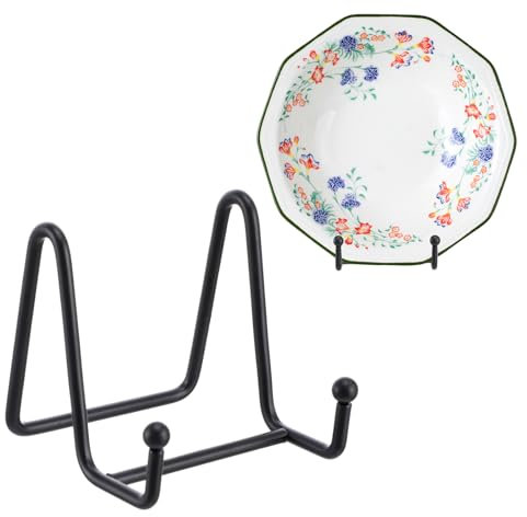 Gjinxi Tellerständer Eisen Staffelei Aufsteller Display Ständer Klein Bilderständer Deko Tellerhalter 3 Zoll Bilderrahmen Halterung Staffeleien Dekotellerhalter Anzeigen Münzen Bücher Foto Tischkunst
