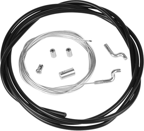 DBREAKS 2.5m Câble de Gaz Souple Ø1.5mm, Cable Traction Tondeuse, Universal Throttle Cable, Cable Tondeuse avec Embout Z et Serre-câble en Z