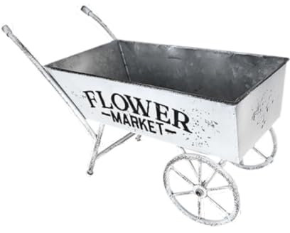 F Fityle Blumenwagen-Pflanzgefäß, robuste Gartendekoration für den Balkon