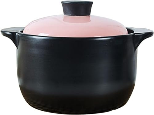 OOMRNV Cacerola, Fuente para Horno de cerámica Redonda con Tapa, Fuente para Horno de cerámica con Tapa, Olla de Barro Redonda de cerámica, Fuente para Hornear para cenas, Banquetes y Fiestas, Colo