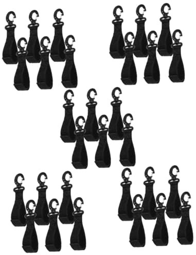 Mikikit 30pcs Elastic Hook Dock Mooring Line Ties for Boat Kayak Canoe Motorboats Rowing Random Style