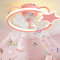 LASANYA Ventilador de Techo Moderno Estrella Infantil con Luz y Mando a Distancia, Lampara Ventilador Techo Inteligente Bluetooth para Habitación Infantil, Celing Fan with Light Regulable-Rosa