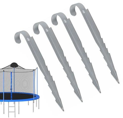 Piquets pour trampoline, ancrages de trampoline à vent fort – Ancrages de fixation pour balançoire d'hiver, outil d'ancrage d'équipement d'extérieur