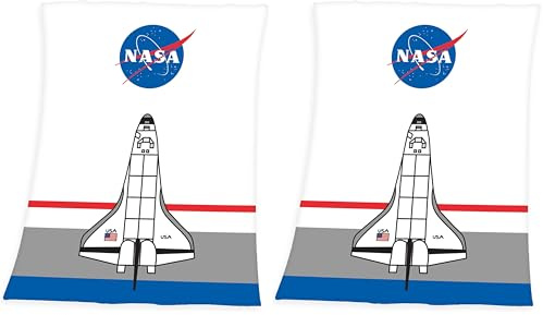 Herding Fleecedecke NASA, 130 x 170 cm, 100% Polyester, Fleece (Packung mit 2)