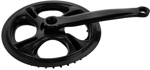 WESIEVYA Fahrradkurbelgarnitur 42 Zähne Singlespeed mit Austauschbarer Kurbelarm und Kettenschutz Satz für Mountainbike und Rennrad für Outdoor Touren