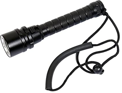 ZYIHNIRB wasserdichte Taucherlampe mit 3 LEDs, Nachttauchlampe, Taucherlampe, Unterwasser Lampe Aus Aluminiumlegierung für Die Tiefsee