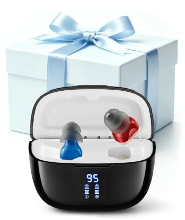 Dispositivo de sonido intrauditivo para adultos: Diseño discreto, estuche de carga con LED y 18 horas de autonomía