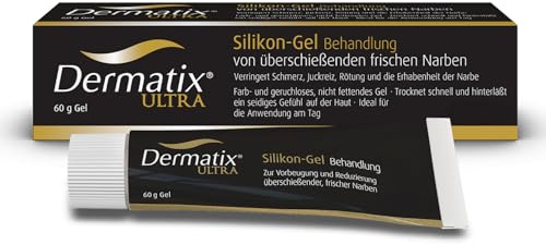 Dermatix Ultra Narbengel, Narbensalbe nach OP, Gegen Schwellung, Juckreiz, Schmerzen und Rötung, Narbencreme für Kinder und Erwachsene, Narbenpflege 60g