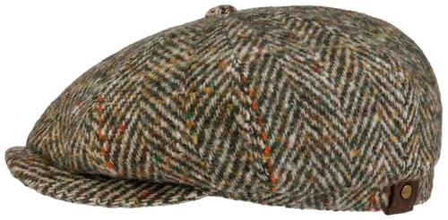 Stetson Herren Schurwoll-Fischgräten-Hutteras-Mütze Beige