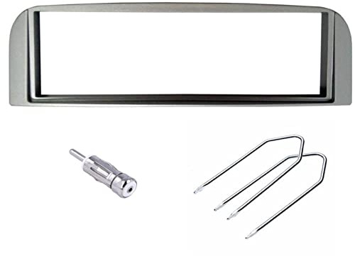 Sound-way Single DIN Car Radio Installation Kit, 1 DIN Front Panel Frame, Facia Adaptor, Antenna Adapter, Release keys, compatible with Alfa Romeo 147 / Alfa GT