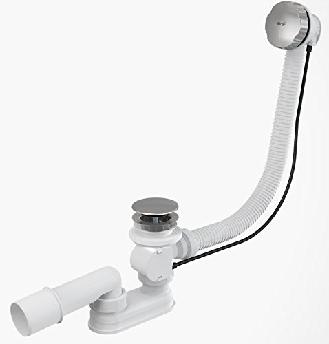 Desagüe bañera a partir de desagüe Longitud 1200 mm metal goteo con cable Bowden Tapón grande desagüe bañera desagüe Sifón