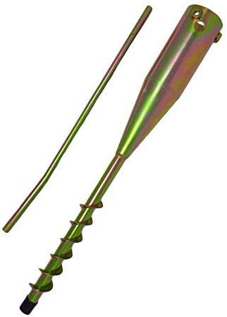 DWD Heavy Duty Rust Resistant Zinc Plated Screw-In Ground Spike for Rotary Washing Lines and Parasols
