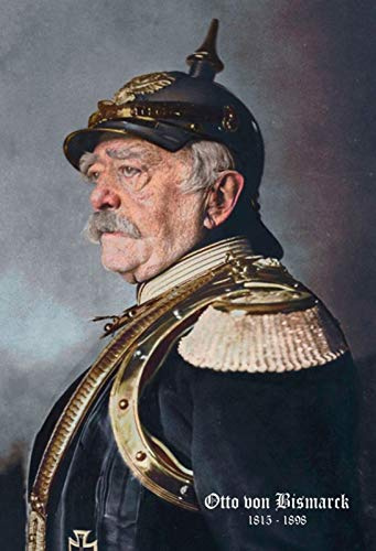 Schatzmix Blechschild Nostalgie Portrait Otto von Bismarck graues Metallschild Wanddeko 20x30 tin Sign