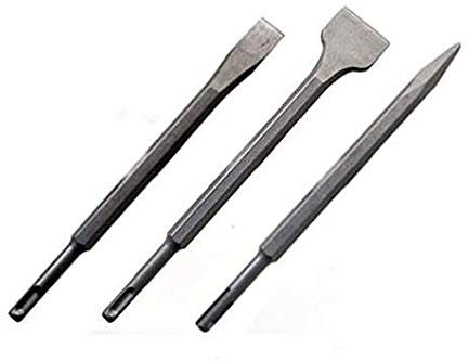 SET 3 SCALPELLI PUNTA E TAGLIO CON ATTACCO SDS PLUS LUNGHEZZA 250 mm