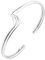 Treasure Bay Women’s Chic Sterling Silver Bangle Bracelet, Women’s Silver Cuff for ladies girls