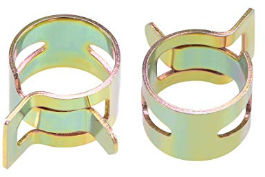 sourcing map 20Stk. Stahlband Klemme 13mm Schlauchrohr Federklemme | Manganstahl