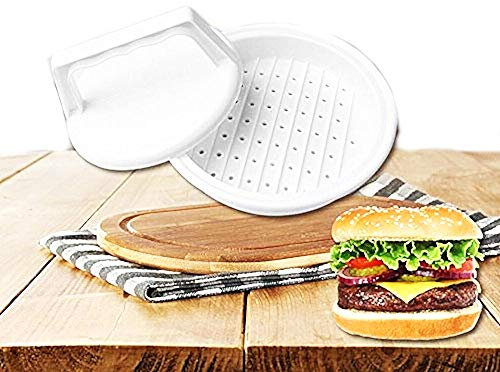 Inception Pro Infinite Stampo Hamburger plastica Manuale pressa 10 cm Cucina Forma Carne Idea Regalo Compleanno Barbecue utensile Pratico schiaccia Carne Creativo
