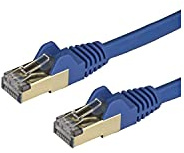 StarTech 7,5m CAT6a Ethernet Cable, 10 GbE Category 6a Shielded Snagless 100W PoE Patch Cord, Blue