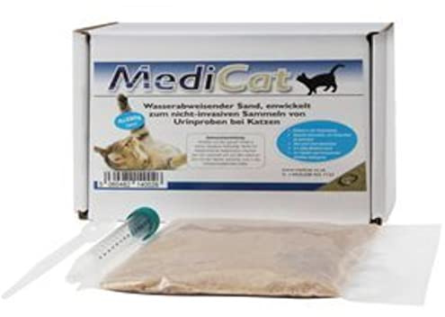 MediCat Katzenstreu | 4er Pack | 4 x 300 g | Zur Harngewinnung | Für alle Tiere, bei denen Urinproben benötigt werden geeignet | Stressfreie Methode zur Sammlung von Urinproben