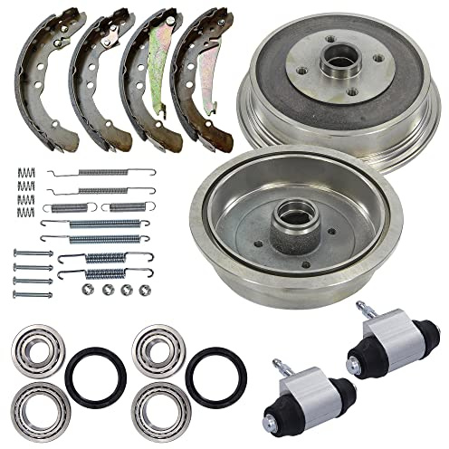 ATEC Germany Bremsensatz Hinterachse inkl. 2x Bremstrommel 4x Bremsbacken | Kompatibel mit: AUDI 80 B4 Avant, 80 B4 Stufenheck