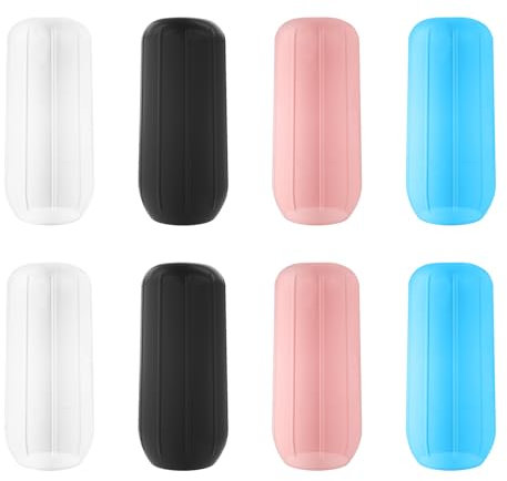 Copribottiglie in Silicone da Viaggio, Coperture a Prova di Perdite per Contenitori da Viaggio, Protezioni per Bottiglie da Dispenser, Accessori da Viaggio Riutilizzabili 8 Pezzi