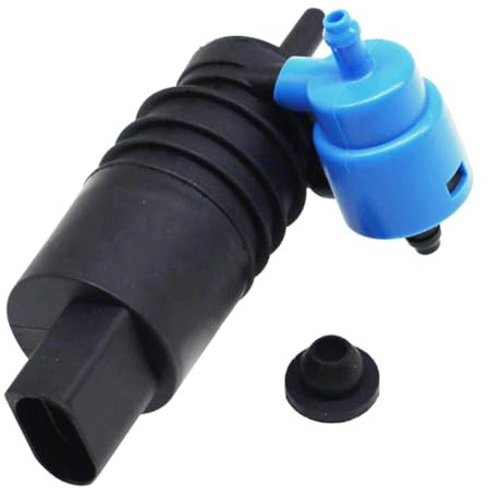 CGEAMDY Vehicle Windshield Washer Pump, Windscreen Washer Fluid Pump Front Rear Twin Outlet 1J6955651 Replacement Part, Windshield Pumps Motor 2 Outlet, Twin Outlet Windscreen Washer Fluid Pump