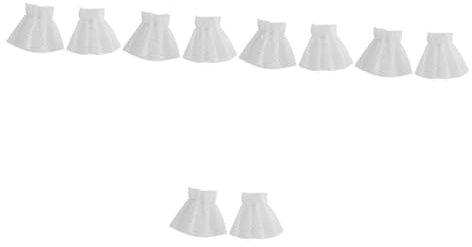VALICLUD 5 Paare Fake-ärmel Aus Mesh-spitze Lolita Gefälschte Handgelenkmanschetten Pulswärmer Spitzenmanschetten Hemd Mit Falschen Ärmeln Handschuhe Gitter Damen Armband Baumwolle Weiß