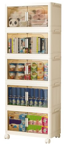 Ergocar Faltbarer Schrank, faltbarer Schrank mit großem Fassungsvermögen, Storage cabinets with pulleys，zur Verwendung in Schlafzimmern, Wohnzimmern, Büros und Küchen