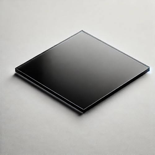 codiarts. Acrylglasplatte XT 3 mm – PMMA – transparent klar, schwarz oder weiß – ideal für Laserschneiden, CNC-Fräsen, Bastelprojekte, Modellbau und Dekoration (5, schwarz opak, DIN A3 29,7x42cm)