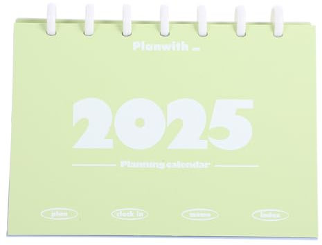 DIYEAH Tischkalender Im Niedlichen Design Stehender -planer Für Büro Und Zuhause Handlicher Monatlicher Desktop-kalender Und Dekorativ Für Organisation Und Kreativität