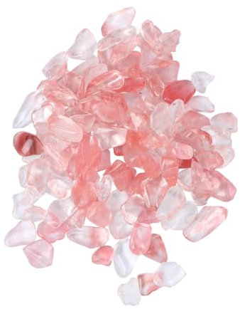 100g 5-7mm Set de Galets Roses pour Aquarium - Gravier pour Aquarium - Pierre De Cristal Irrégulière en Vrac pour Plantes en Pot/Succulentes/Pots De Fleurs/Décoration De Vase pour Le Jardin Extérieur