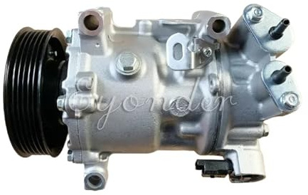 Compresor de aire acondicionado compatible con SANDEN SNE12, Citroën C3, C4, GRAND PICASSO DS3, Peugeot 208, 308, 3008 y 2008.(Eyonder brand)