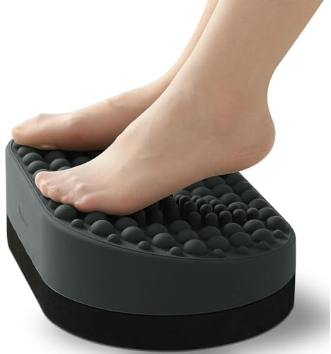 Tapis de massage des pieds en silicone pour le bureau, la maison, le bureau, la maison, les femmes enceintes, la relaxation des pieds, le bureau (gris)