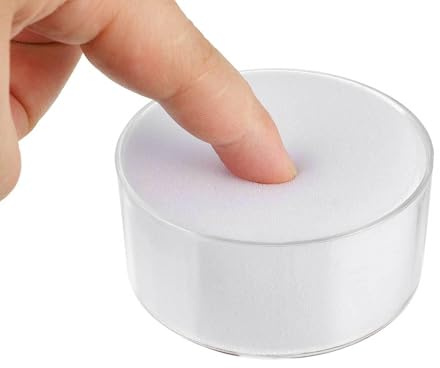 SUPVOX Lot de 2 Humidificateurs D'éponge en Plastique pour Doigts Mouillés, Hydratant pour Compter L'argenté, Forme Ergonomique, Usage Professionnel en Banque et Bureau, Accessoire