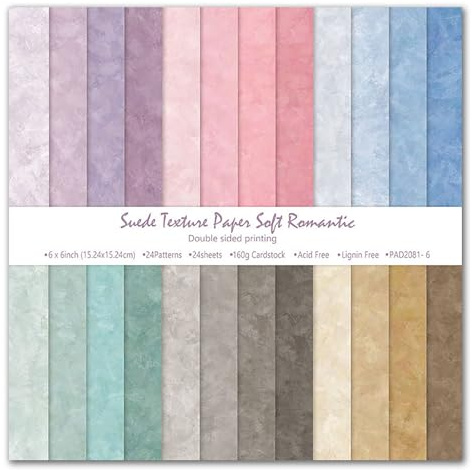 48 Blätter Scrapbook Papier Buntes, Dekorpapier Scrapbook Scrapbook Bastelpapier mit Muster 15,2 x 15,2 cm für Scrapbooking Fotoalbum Dekoration Bullet Journa