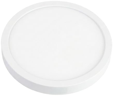 ENOVALITE LED Deckenleuchte Ø 165mm dimmbar, 12W 1200lm, Weiß | LED Panel rund mit 5 Farben 2700K 3000K 3500K 4000K 5700K, variabler Lochdurchmesser, Einbau- und Aufbauleuchte flach