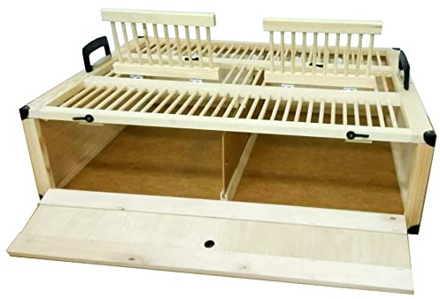 AGROHIT Transportkorb Transportkiste für Tauben mit zwei Abteile 80x40cm/80x60cm (80/60cm)