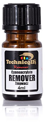 Smacchiatore di colla cianoacrilato 4ml per Staccare e Pulire la Super Colla su Metallo Vetro Plastica Tessile Legno