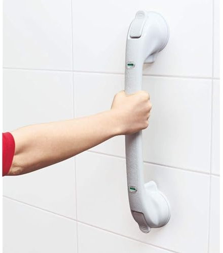 TronicXL XXL Premium Vakuum Griff für Badewannen Dusche WC 50cm Aufstehhilfe Badewannengriff Haltestange Montage OHNE BOHREN Schrauben Duschgriff Badezimmer Saugnapf Griffstange Handgriff Haltegriff