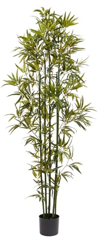 Artificial Bamboo Tree - 6FT Fake Plant with Adjustable Leaves and Pot - Faux Plants Indoor for Home, Restaurant, or Office Décor by Pure Garden