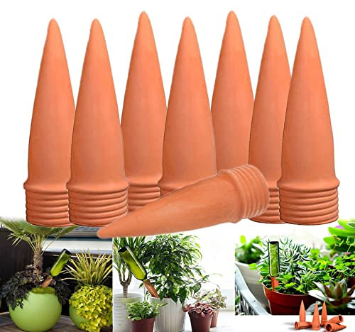 MKNZOME Irrigazione a Goccia, 8 Pezzi Irrigazione Automatica Vacanza Piante Irrigazione Kit Irrigazione Giardino per Piante Fiori da Interno ed Esterno