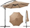 SANGOGO Housse de rechange pour parasol de marché, 3 m, 8 m, imperméable, avec pare-soleil, protection UV, toile de rechange pour 8 baleines, baldaquin de rechange pour parasol d'extérieur