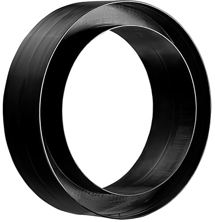 HG hava Lüftungsmuffe Ø 200 mm für Anschluss von Lüftungskanälen aus Expandiertem Polypropylen EPP, Runder Rohrverbinder zur Luftverteilung, Lüftungsanschluss mit Hoher Chemischen Beständigkeit