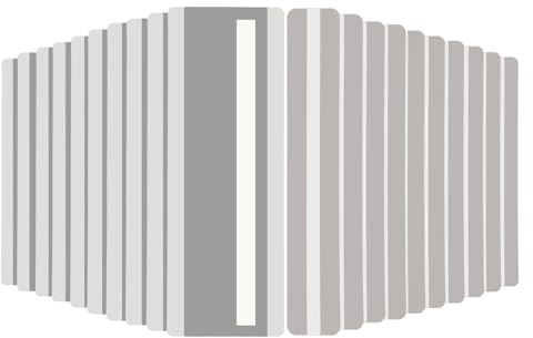 PATIKIL 22 Pcs Outils de Lecture pour Dyslexie, 2 Tailles de Bandes de Suivi de Lecture Guidée avec Bande Transparente Superposition Colorée Marque-pages de Surlignage, Gris