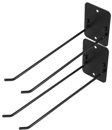 YOSADIER 2 Stück Wandmontiertes Lagerregal Gartenwerkzeug Organizer Für Die Garage Aufbewahrung Für Die Garage Metall Kleiderbügelhalter Garagenzubehör Mopp Und Besenhalter Metall