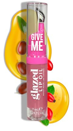 Give Me Cosmetics, Glazed Lip Oil, Infused with Jojoba Oil, Intensely Hydrating and Delivers a Gorgeous, Glossy Finish - Sugar Rushin'