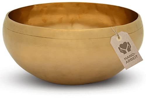 MASSAGE-EXPERT Tibetische Klangschale - Kleine Herzschale Ø 17,5 cm, 685 Gramm | Angenehm heller Ton für wirkungsvolle Klangmassage & Klangtherapie im Bereich des Oberkörpers | Profi-Qualität