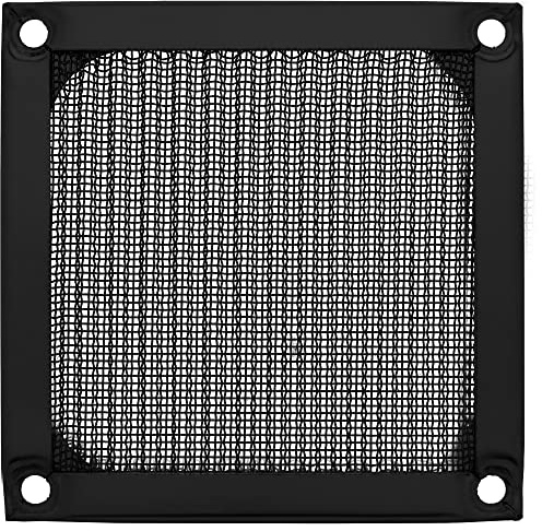 InLine 33378S Fläktgaller, aluminiumfilter, 80 x 80 mm, svart, 1 st