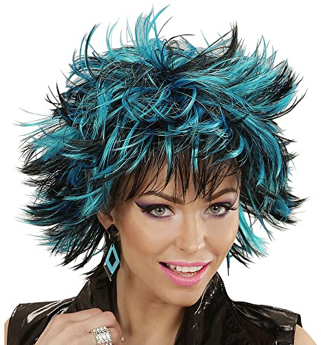 W WIDMANN MILANO Party Fashion - Kurzhaarperücke Damen Kunsthaar | Freche Kurzhaarfrisur, Kostüm Accessoire für Karneval, Mottoparty, Festivals, 80er Jahre Outfits