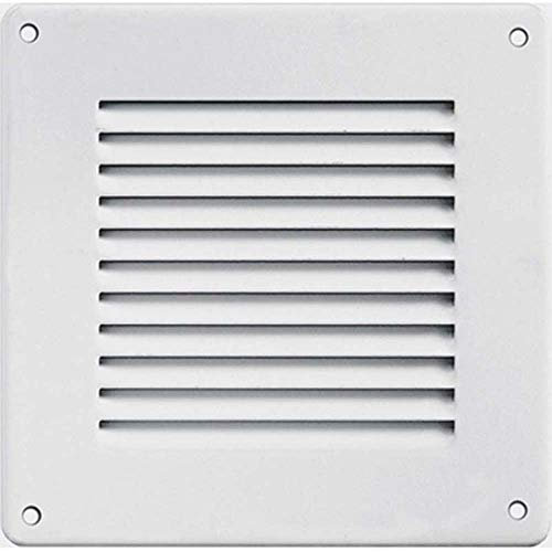 First Griglia di aerazione in Metallo da sovrapporre con Rete 140x140mm Bianco